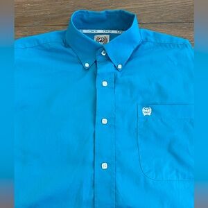 Cinch Long Sleeve Button Up‎ Shirt Size XS